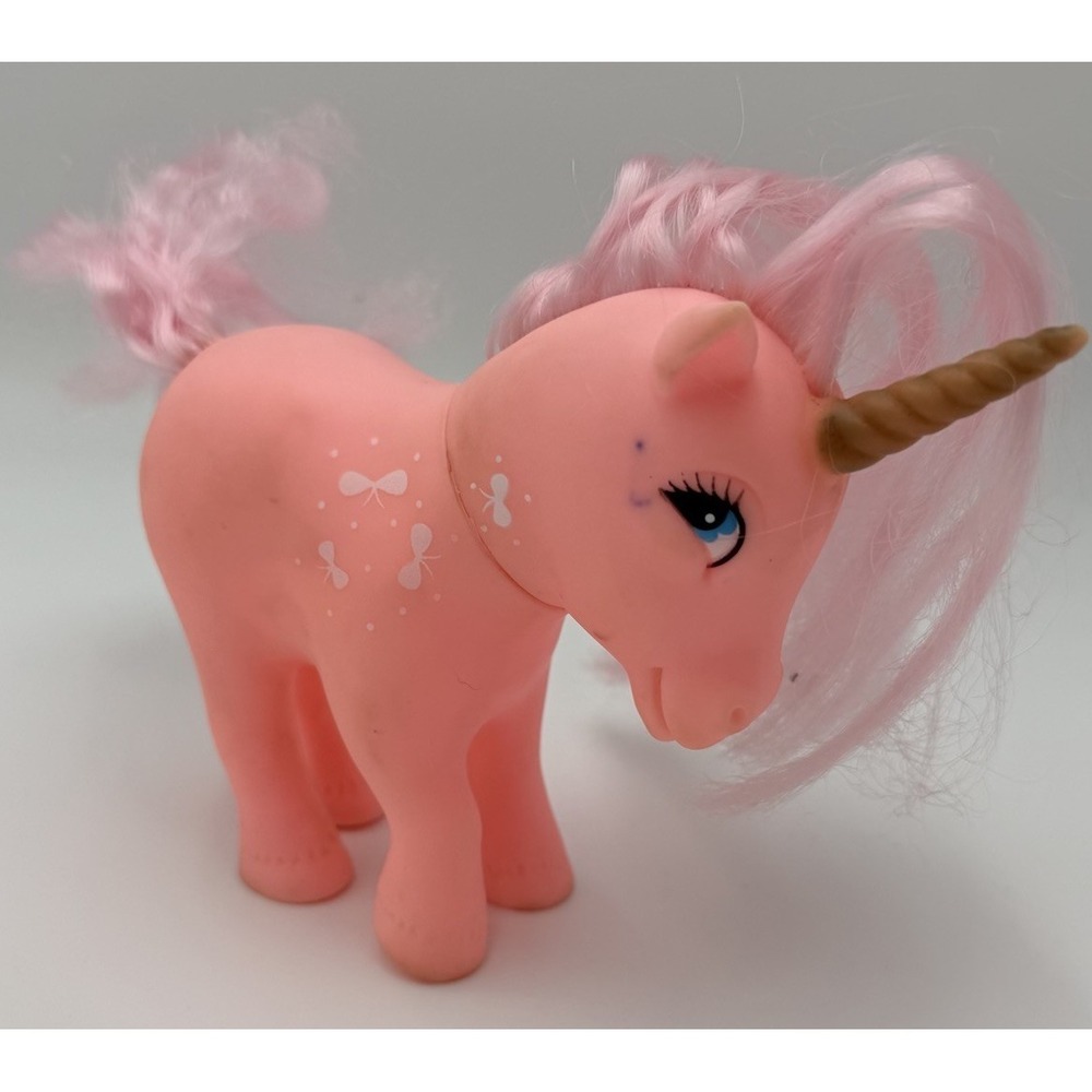 Vintage My Little Pony Totsy Unicorn 1983 Unicorn Pegasus Clone Pink Hong Kong